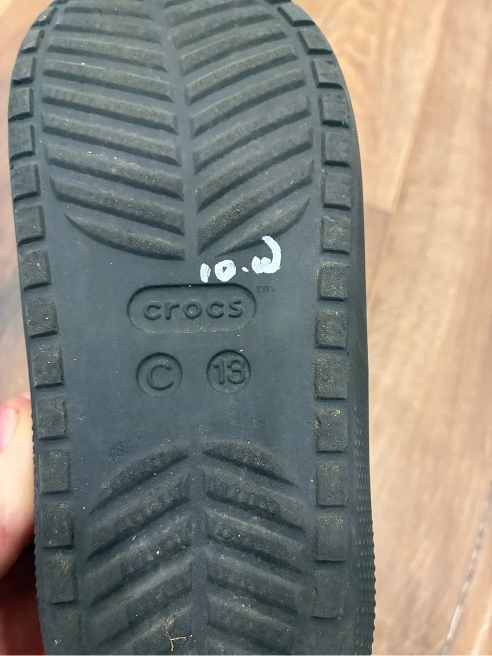 Crocs Black Slides Sandals Shoes Summer Water Beach Swim Play 13 Boy